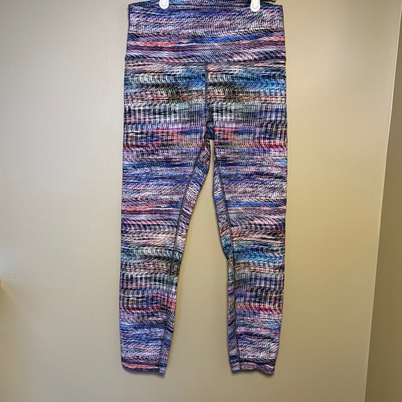 lululemon athletica Pants - Lululemon Wunder Train High-Rise Tight 25" Digital Oasis White Multi Size
